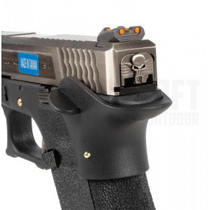 WE Модель пистолета GLOCK-34 G-Force металл слайд, черная рамка, хромированный ствол, черный слайд WE-G008WET-5
